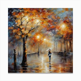 Rainy Night Canvas Print