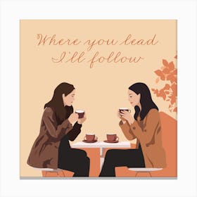 Gilmore Girls Illustration Canvas Print