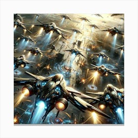 A Detailed Depiction Of The Swarm Capabilities And Canvas Print