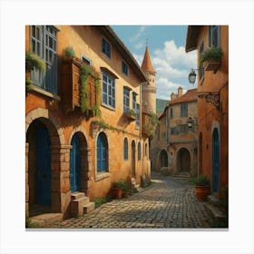 Old Town Street Canvas Print