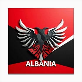 Albania National Football Team Logo Wall Art 21 Canvas Print