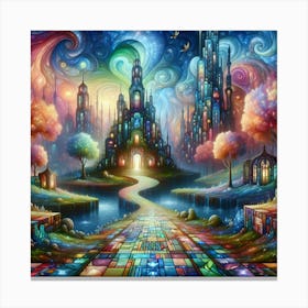 Fairytale City Canvas Print