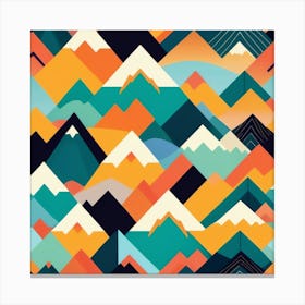 Abstract Mountains 4 Canvas Print