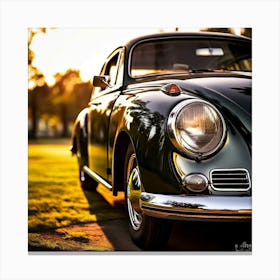 Door History Classic Detail Window Front Closeup Headlamp Sunlight Bumper Transport Auto (1) 1 Canvas Print