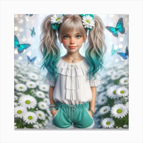 Daisy Girl 20 Canvas Print