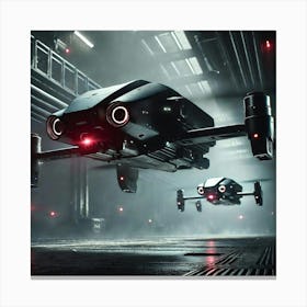 Ghost Drones Raven Vanguard Canvas Print