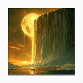 Ice Waterfall Canvas Print