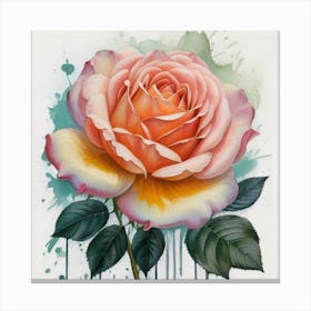 Pink Rose 4 Canvas Print