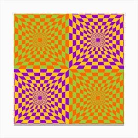 Psychedelic Squares Canvas Print