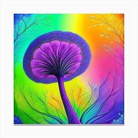 Psychedelic Mushroom Canvas Print