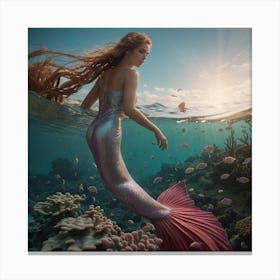 Mermaid 4 Canvas Print