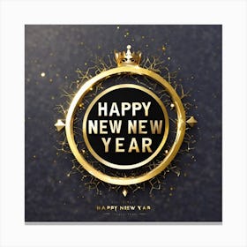 Happy New Year 80 Canvas Print