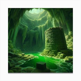 Cave In The Mountains Canvas Print