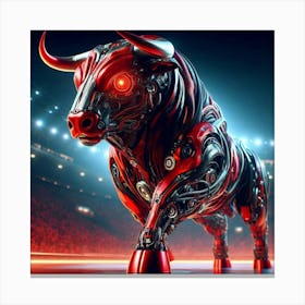 Bull Robot 1 Canvas Print