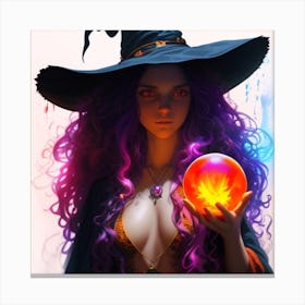 Sydney Witch With A Magic Ball Canvas Print
