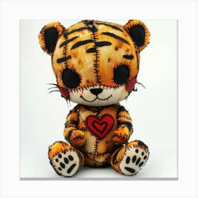 Patchwork Cartoon Baby Tiger 3 Toile