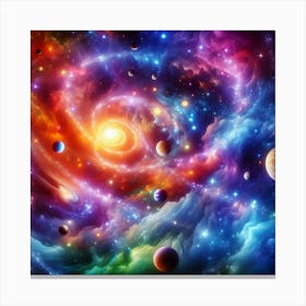 Galaxy In Space 12 Canvas Print