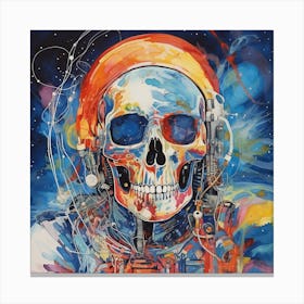 Space Skull Canvas Print