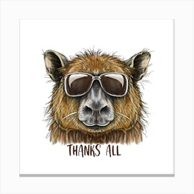 Thanks All Art Print Canvas Print