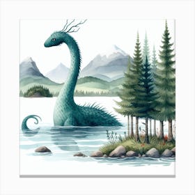 Loch ness monster 1 Canvas Print