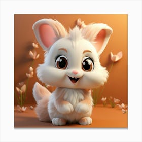 Cute Bunny 15 Canvas Print