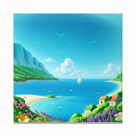 Summer Landscape Canvas Print