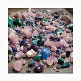 Crystals Canvas Print