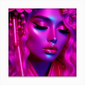 Neon Art Canvas Print