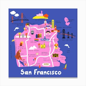 San Francisco Square Canvas Print