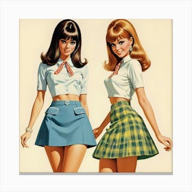 Default Mini Skirts Forever 1966 Art 2 Canvas Print