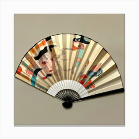 Japanese fan Canvas Print