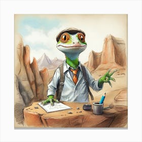 Gecko 2 Canvas Print