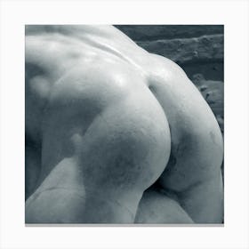 Butt Rear Statue Antique Roman Marble Man Male Nude Homoerotic Gay Art Muscle Photo Photography Black And White Monochrome Bedroom Bathroom Canvas Print