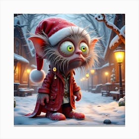 Santa Troll Canvas Print