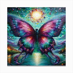 A Kaleidoscopic Butterfly Canvas Print