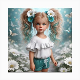 Daisy Girl 13 Canvas Print