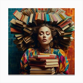 Intellectual Balance in Surreal Composition Canvas Print