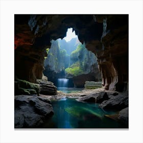 Abbey Caves New Zealand Canvas Print