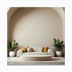 Modern Living Room 151 Canvas Print