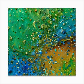 COLORFUL WATERCOLOR ABSTRACT PRINT Canvas Print