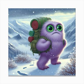 Hike Monster Canvas Print