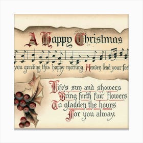 Vintage Christmas 3 1 Canvas Print