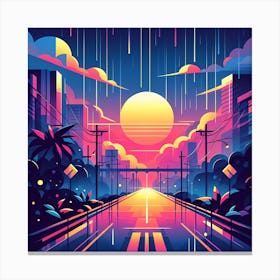 Pixel Art 8 Canvas Print