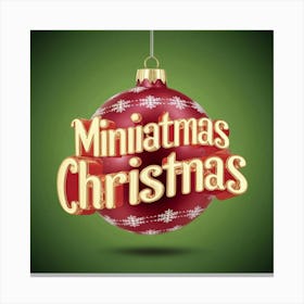 Miniatures Christmas Canvas Print