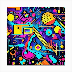 Abstract Psychedelic Art 1 Canvas Print