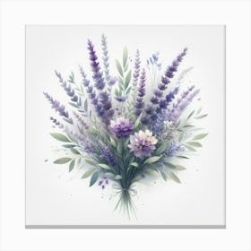 Lavender Bouquet 2 Canvas Print