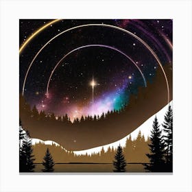 Starry Night Sky 12 Canvas Print