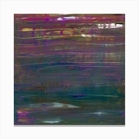 Foggy Day - Magenta Green Canvas Print