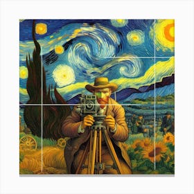 Starry Night By Van Gogh Canvas Print