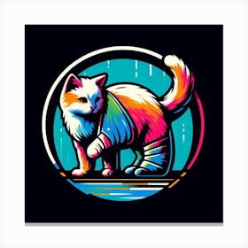 Cat With A Broken Leg Canvas Print